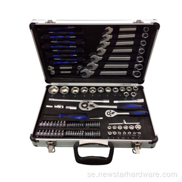 100st Handverktygsset Aluminium Tool Box Kit